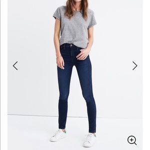 Madewell 10” Hugh-rise skinny jeans- size 25